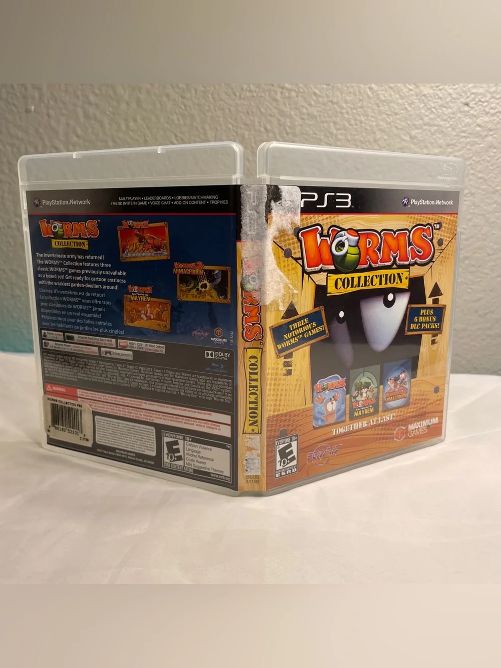 Worms Collection (Sony PlayStation 3, 2013) - CIB Tested & Works Complete Minty